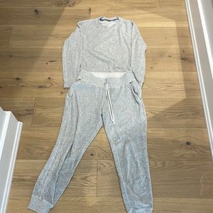 Lululemon velvet sweat set.